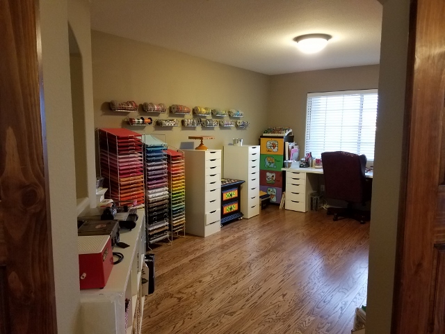 my (mostly) organized craft room