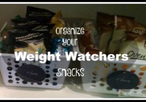 organize your weight watcher snacks