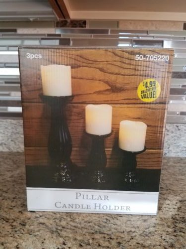 99 cent store pillar candlesticks