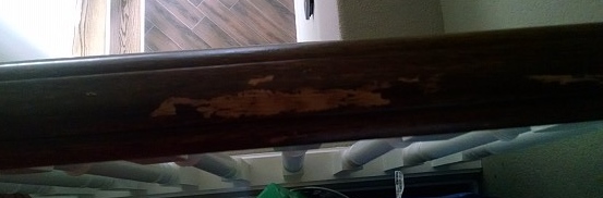 Banister staining gone wrong