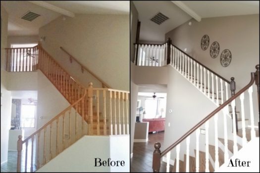 Stairs before after
