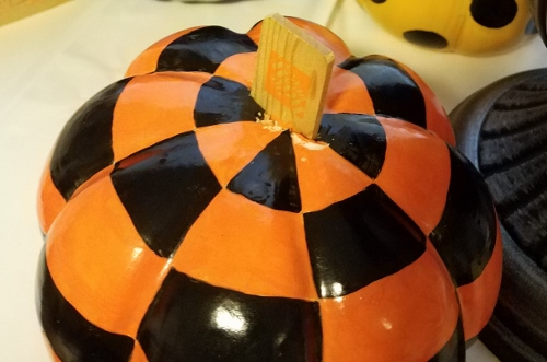 checkerboard pumpkin