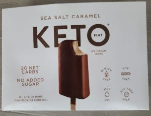 sea salt caramel keto ice cream bars