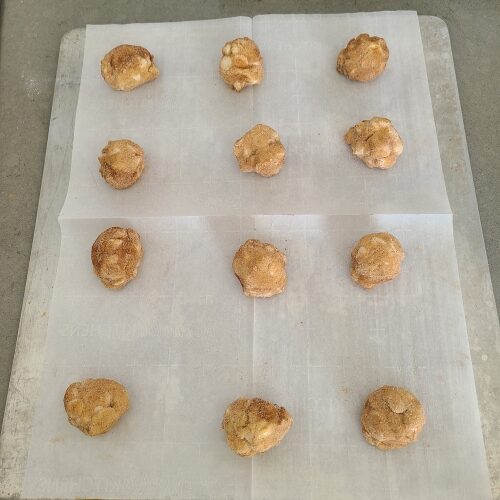 place on cookie sheet