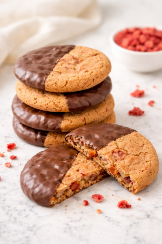 Chocolate Covered Strawberry Cookies
