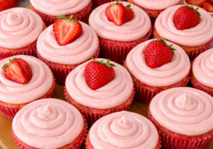 Strawberry cupcakes